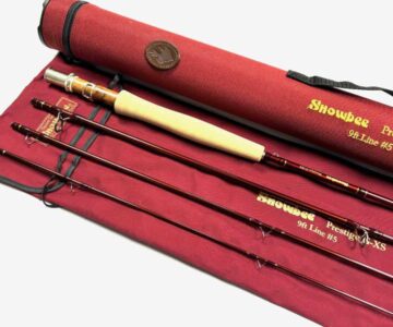   Snowbee Prestige G-XS 9' Four Piece Trout Fly Rod Line #5 With Bag And Case Fine