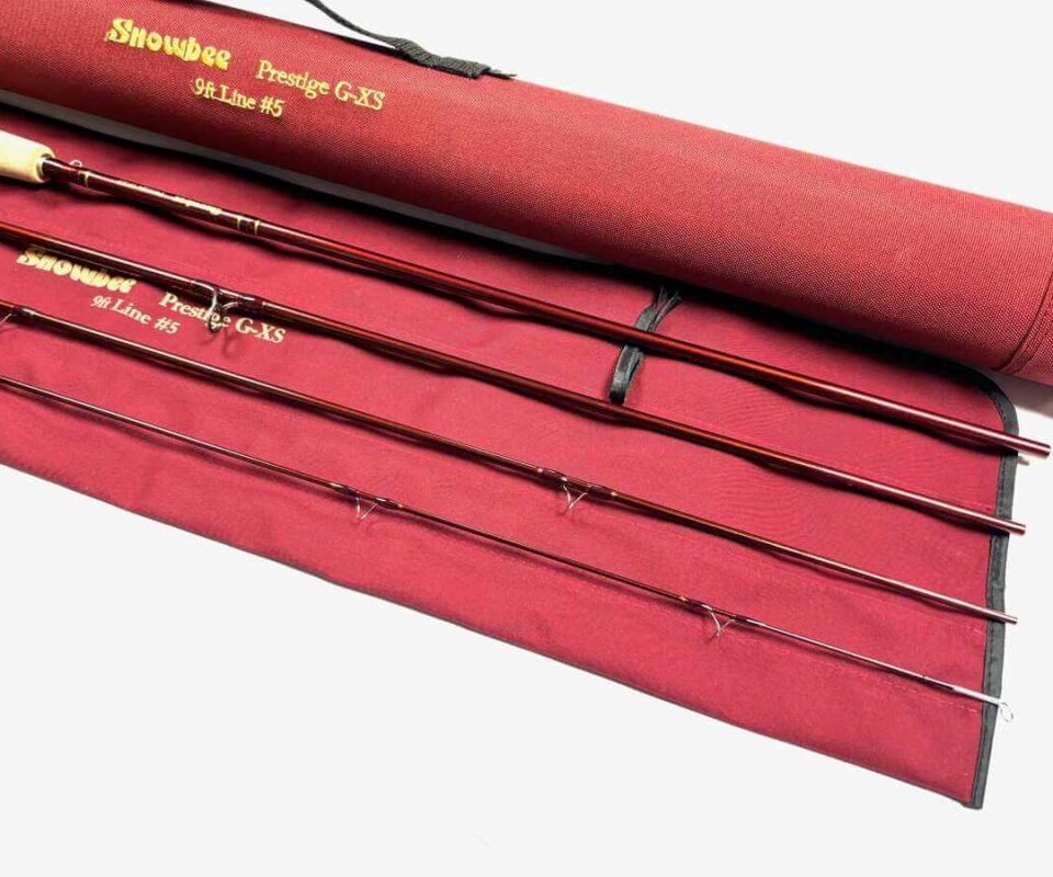   Snowbee Prestige G-XS 9' Four Piece Trout Fly Rod Line #5 With Bag And Case Fine