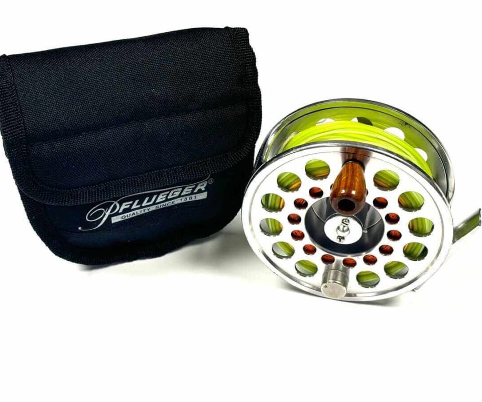   Pflueger Trion 1912 4″ Salmon Fly Fishing Reel With Pouch