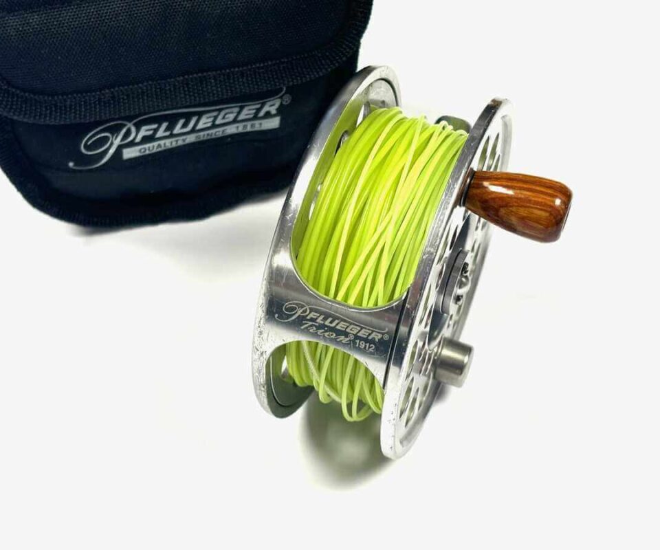   Pflueger Trion 1912 4″ Salmon Fly Fishing Reel With Pouch