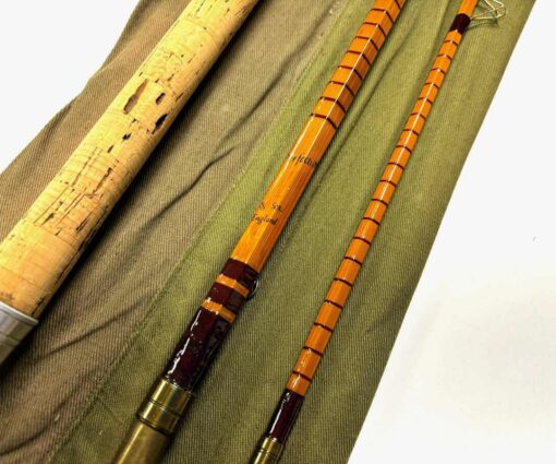   B James & Sons London England Kennet Perfection 11′ 6″ Vintage Split Cane Avon Rod