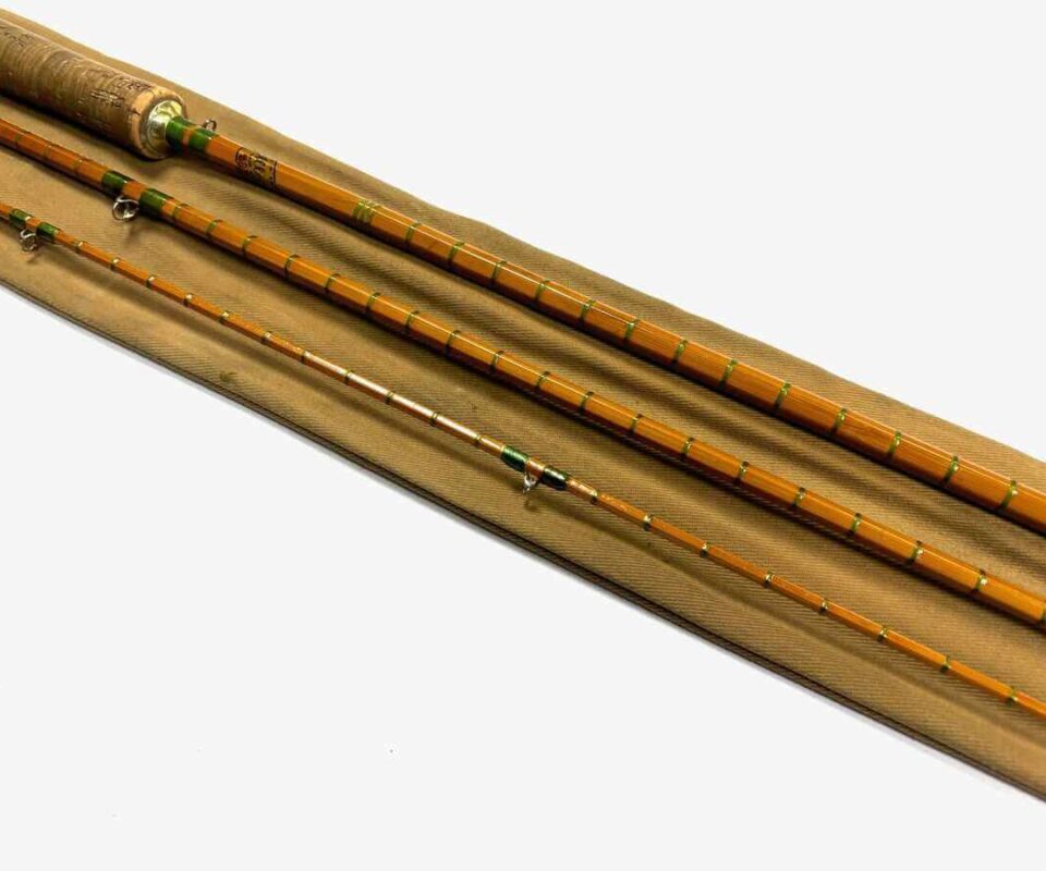   Allcock The Sapper 10' 3 Piece Split Cane Trout Fly Rod With Original Bag