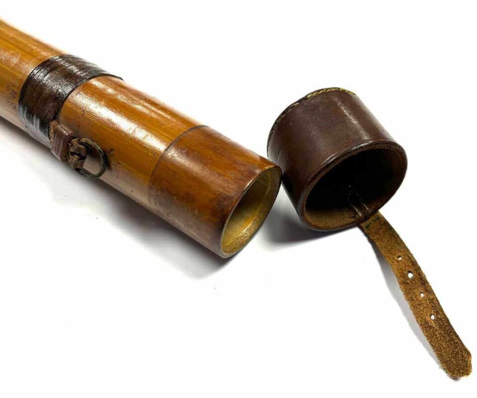   Hardy Bamboo Rod Tube Rare 100cm c1900