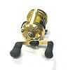 Shimano Calcutta 400 multiplier sea reel with gold finish plus optional check