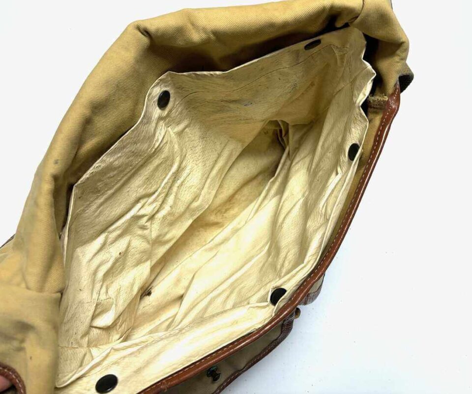   Barbour Leather And Canvas Trout Fishing Bag