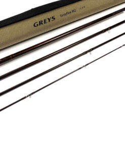   Greys Greyflex M2 15′ 4 Piece Carbon Salmon Fly Rod Line #10 With Tube Bag & Tube