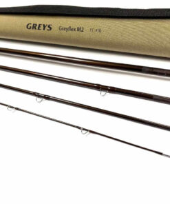   Greys Greyflex M2 15′ 4 Piece Carbon Salmon Fly Rod Line #10 With Tube Bag & Tube