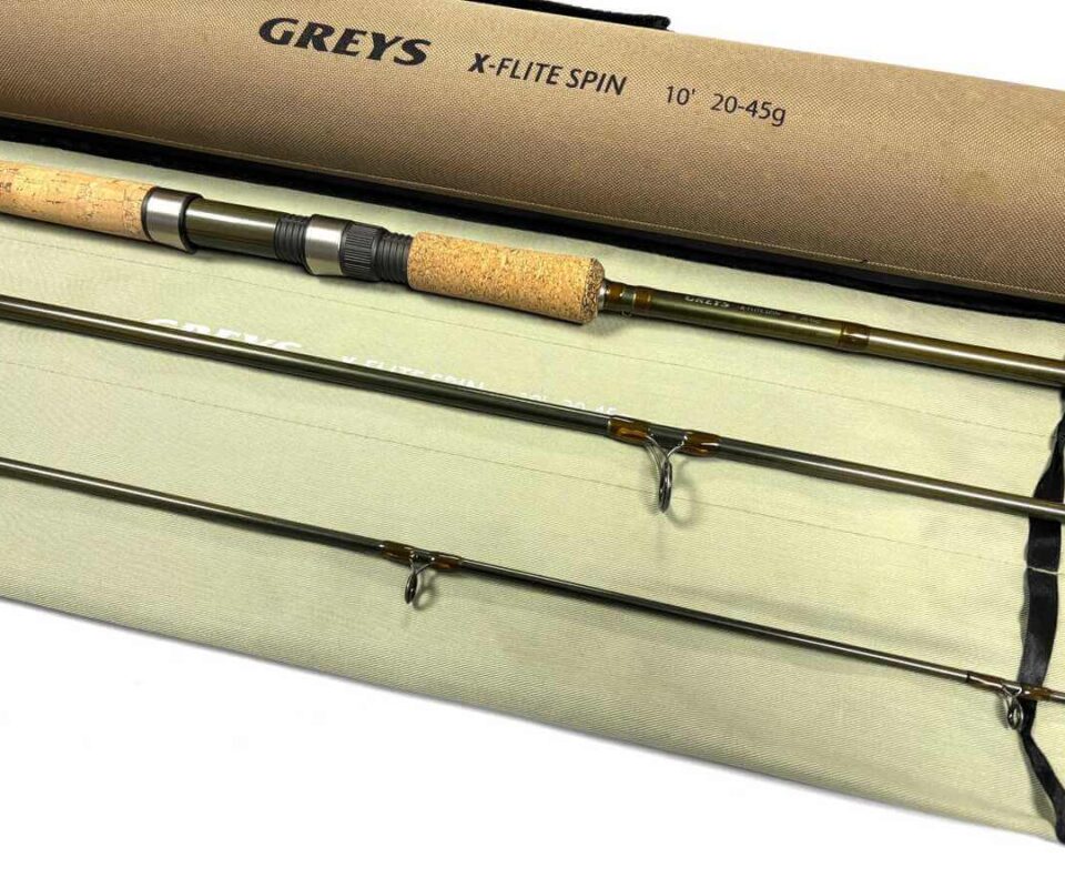   Greys X Flite 10′ Carbon Rod 20 -45g Spinning Rod Excellent Condition