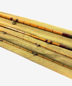   Hardy Gold Medal 9′ 6″ 3 Piece Plus Spare Tip Split Cane Trout Fly Rod And Bag