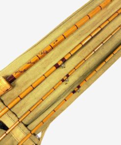   Hardy Gold Medal 9′ 6″ 3 Piece Plus Spare Tip Split Cane Trout Fly Rod And Bag