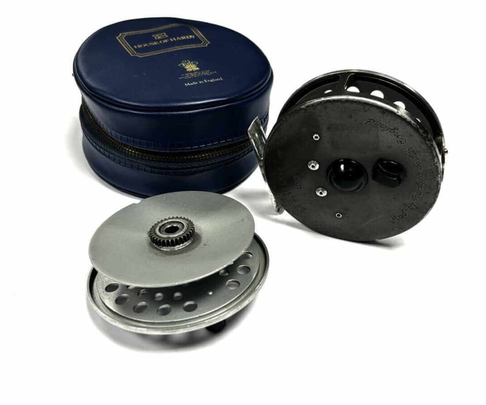   Hardy Marquis #7 trout fly reel with spare spool & case