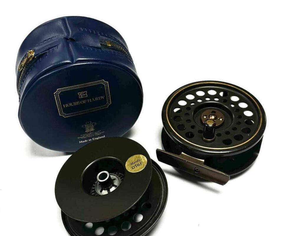   Hardy Golden Prince 7/8 Trout Fly Reel Plus Spare Spool & Hardy Zip Case