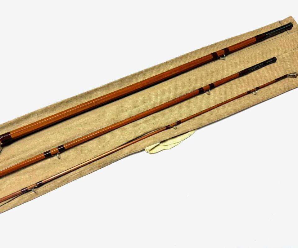   J S Sharpe The Scottie The Aberdeen 9’ 3” Three Piece Impregnated Split Cane Trout Fly Rod With Bag