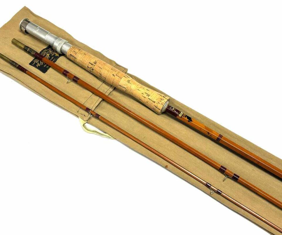   J S Sharpe The Scottie The Aberdeen 9’ 3” Three Piece Impregnated Split Cane Trout Fly Rod With Bag