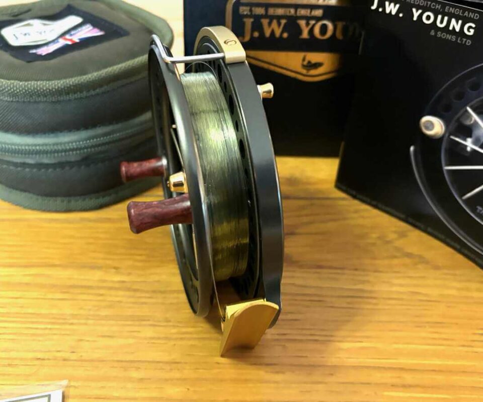   J W Young 4.5″ James Young Heritage Centrepin Trotting Reel With Case And Box