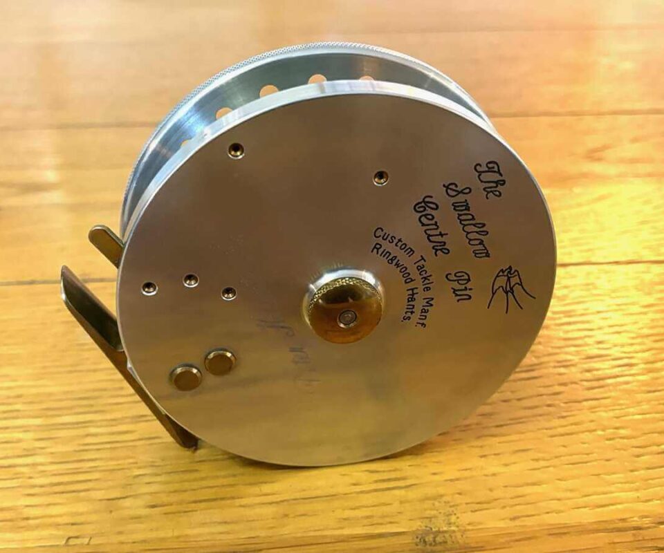   Dave Swallow 4.5″ Centrepin Trotting Reel Black Finish For Barbel Chub Pike Tench