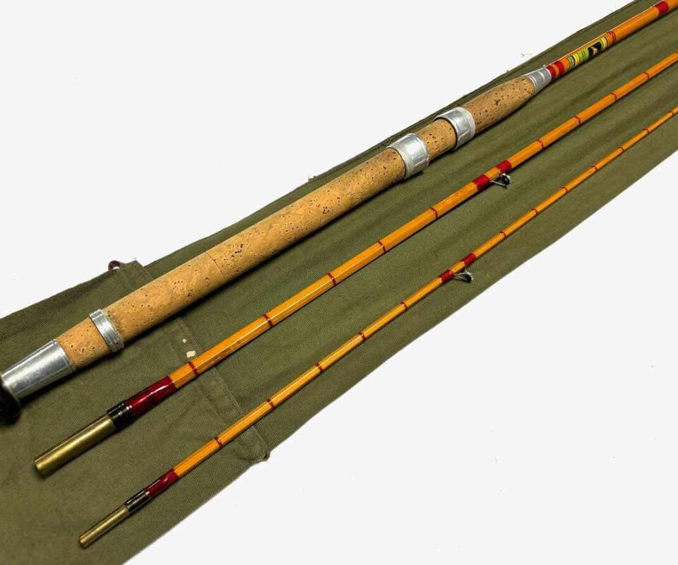   Allcock Super Wizard 11′ 3 Piece Rod Whole Cane Butt Fine Con