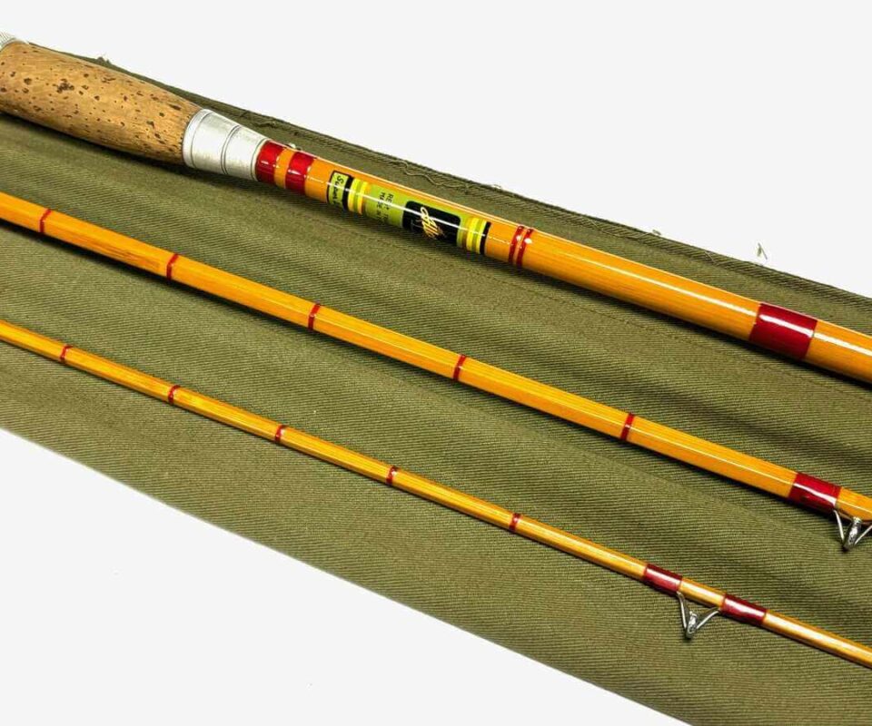   Allcock Super Wizard 11′ 3 Piece Rod Whole Cane Butt Fine Con