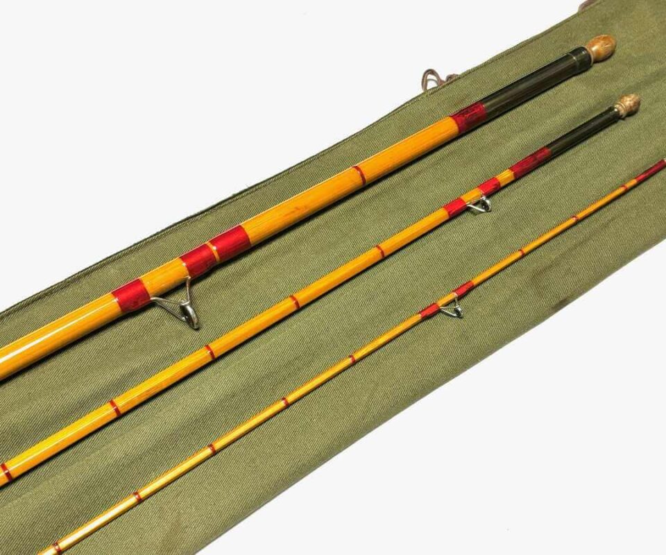   Allcock Super Wizard 11′ 3 Piece Rod Whole Cane Butt Fine Con