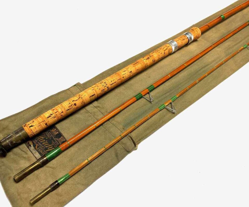   Hardy FWK Wallis Avon 11' Cane Rod Whole Cane Butt With Hardy Green Bag RARE