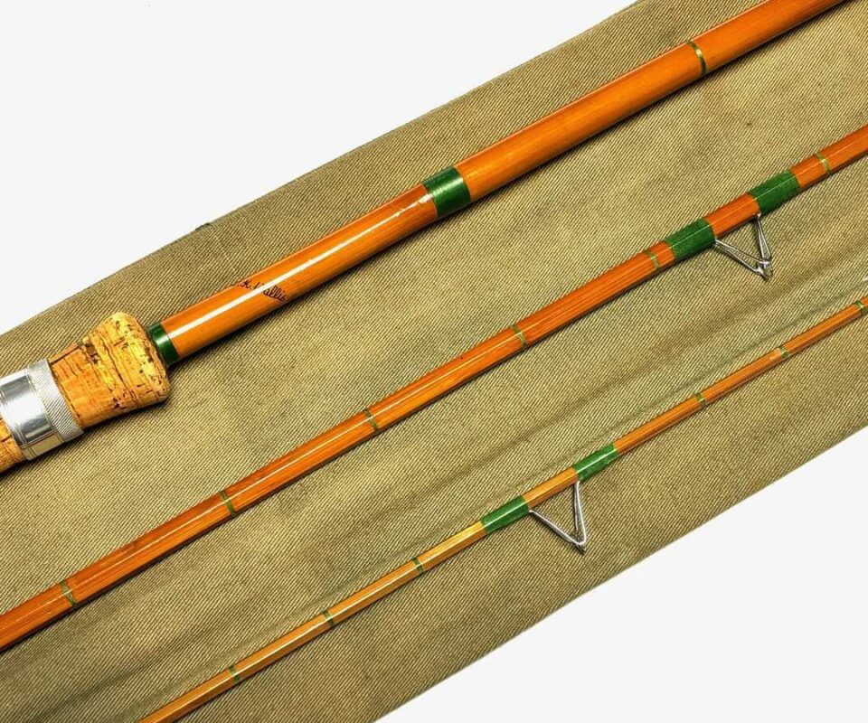   Hardy FWK Wallis Avon 11' Cane Rod Whole Cane Butt With Hardy Green Bag RARE