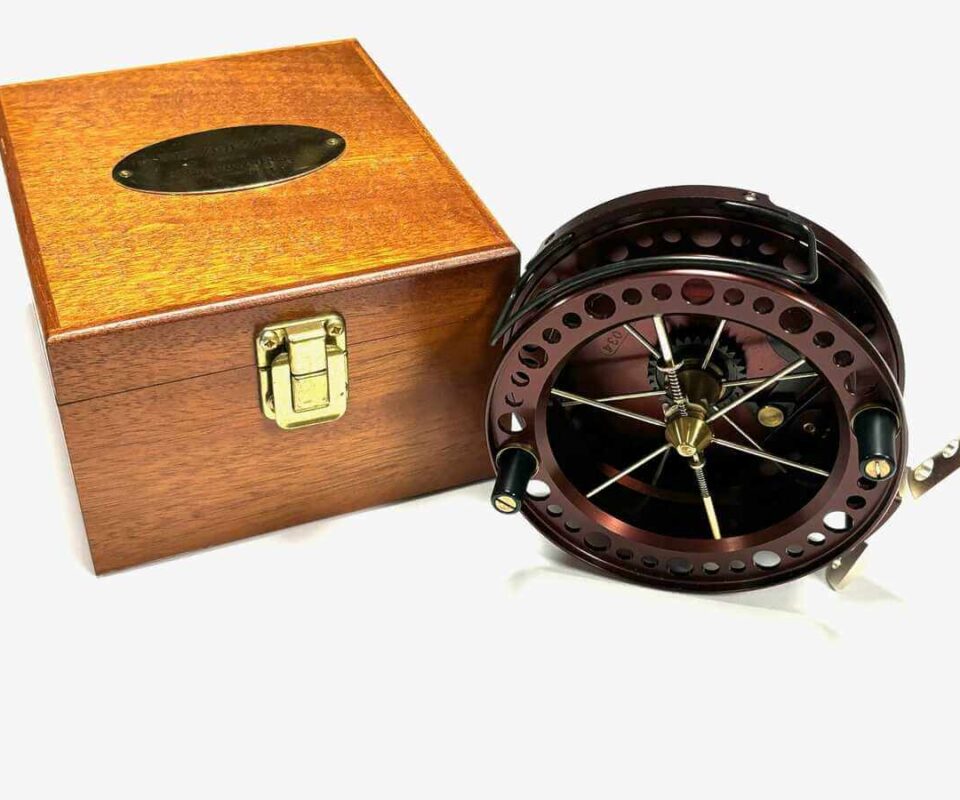   Browning Revolver Centrepin Reel With Presentation Box # 034 RARE