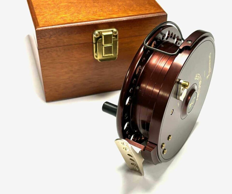   Browning Revolver Centrepin Reel With Presentation Box # 034 RARE
