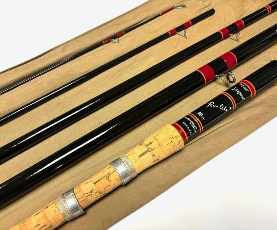   Sowerbutts & Sons Ltd London Ru-Lite 16′ Glass Fiber Avon Thames Rod Roach Chub Bream
