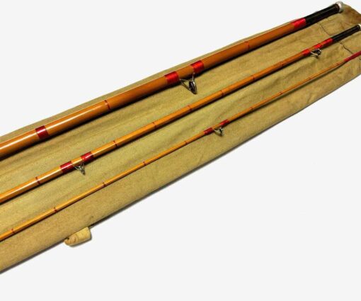   Allcocks Super Wizard Rod 11′ 3 Piece Whole Cane Butt Fine With Bag