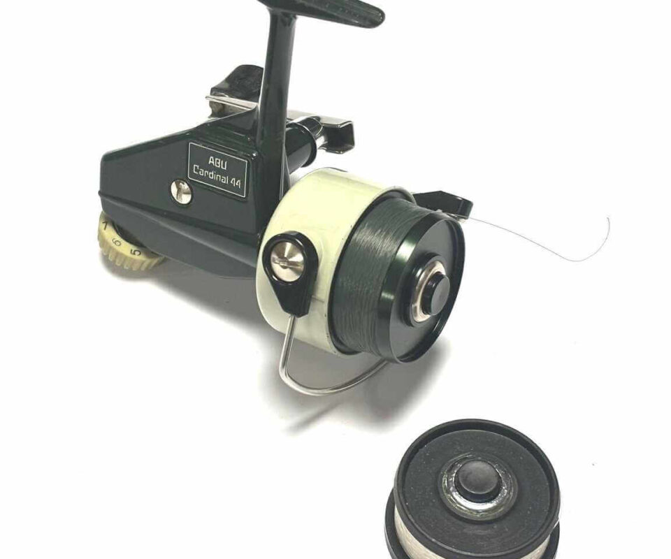  Abu Cardinal Sweden 44 Fixed Spool Fishing Reel LHW With Spare Spool