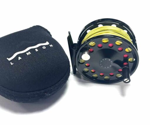   Waterworks 2 3/4″ Lamson Fly Reel Radius 1.5 Ideal For Trout / Sea Trout & Pouch