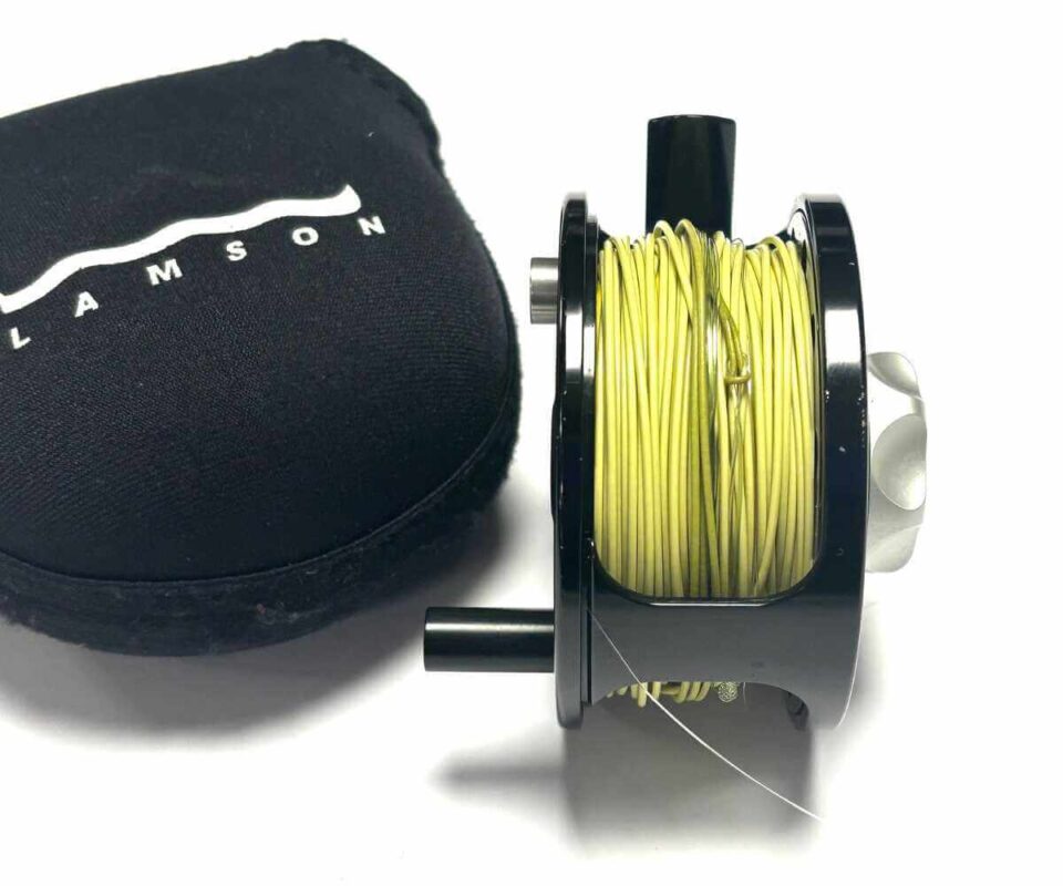   Waterworks 2 3/4″ Lamson Fly Reel Radius 1.5 Ideal For Trout / Sea Trout & Pouch