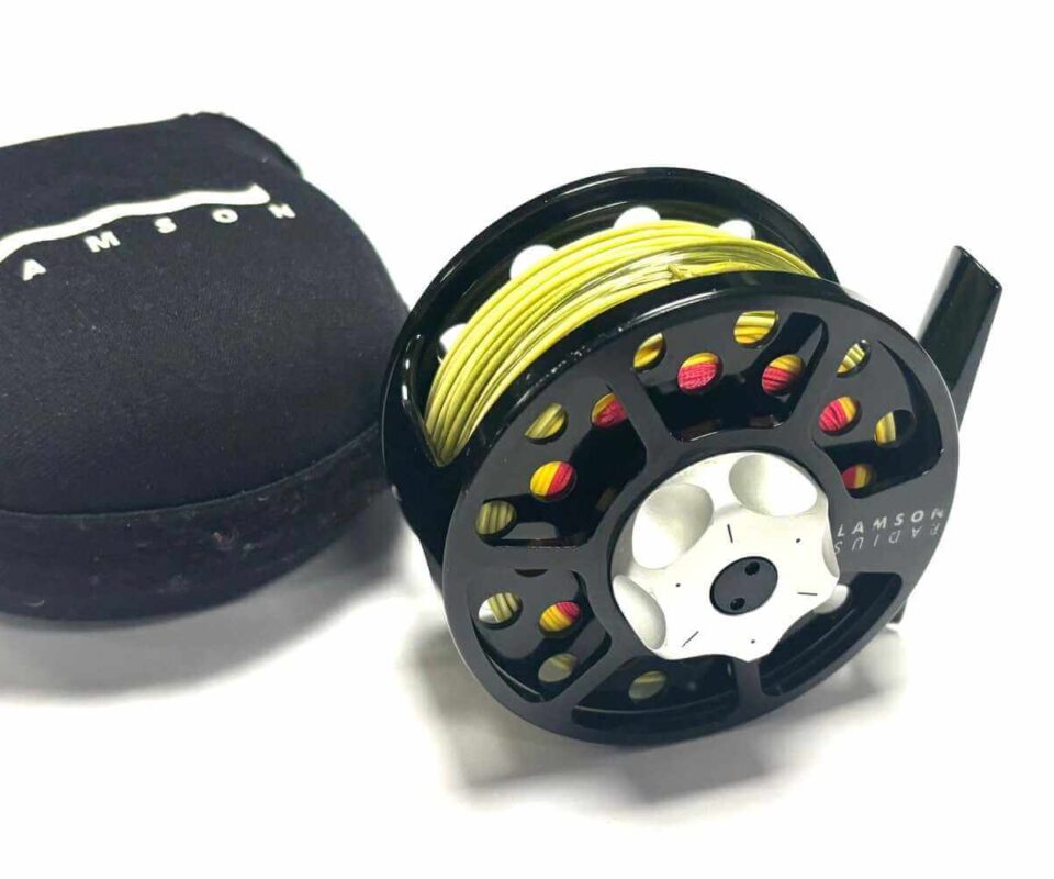   Waterworks 2 3/4″ Lamson Fly Reel Radius 1.5 Ideal For Trout / Sea Trout & Pouch