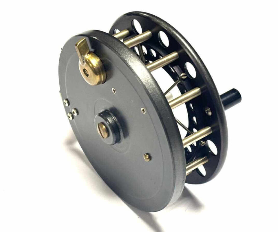   Tom Kelsey Terry Daniels 4.5″ Aerial Centrepin Dark Grey Wide Drum Reel