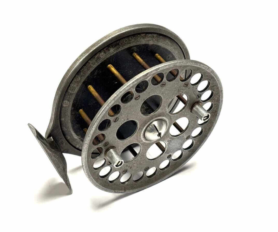   Harry Reynolds 4.75″ Extra Wide Early Centrepin Trotting Reel Rare