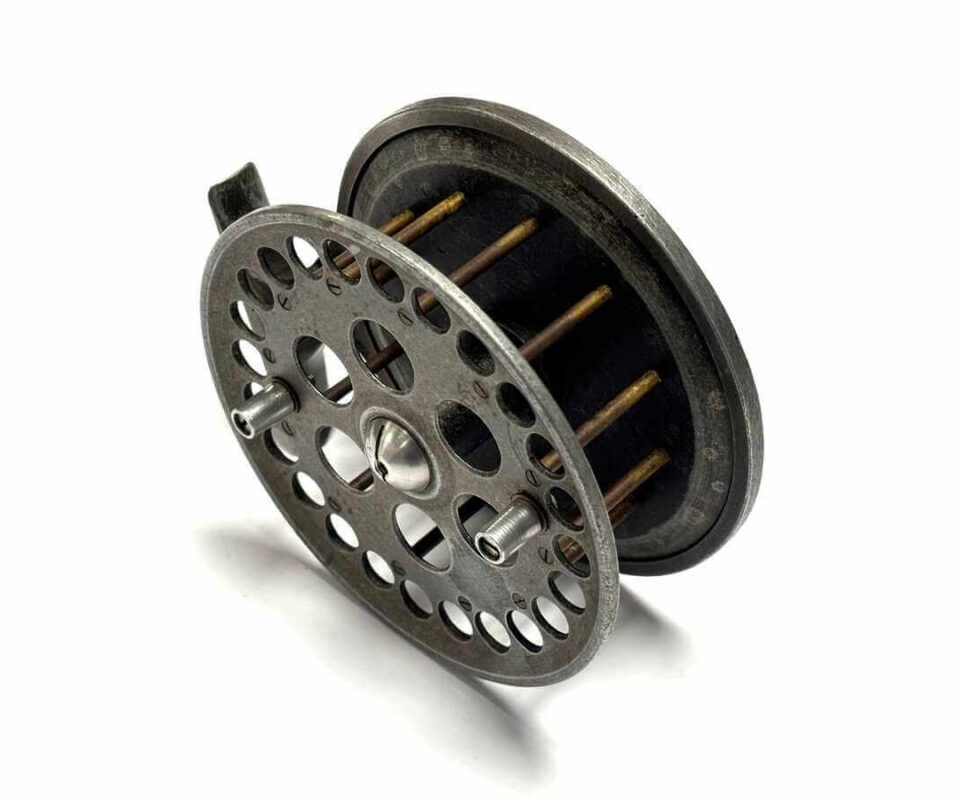   Harry Reynolds 4.75″ Extra Wide Early Centrepin Trotting Reel Rare