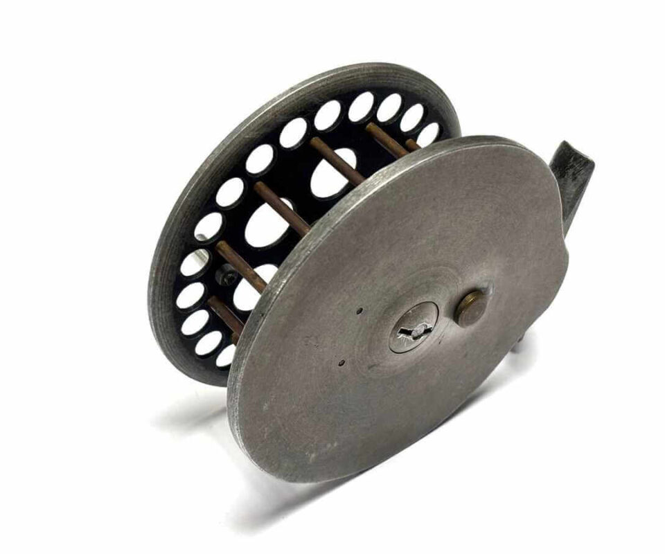   Harry Reynolds 4.75″ Extra Wide Early Centrepin Trotting Reel Rare