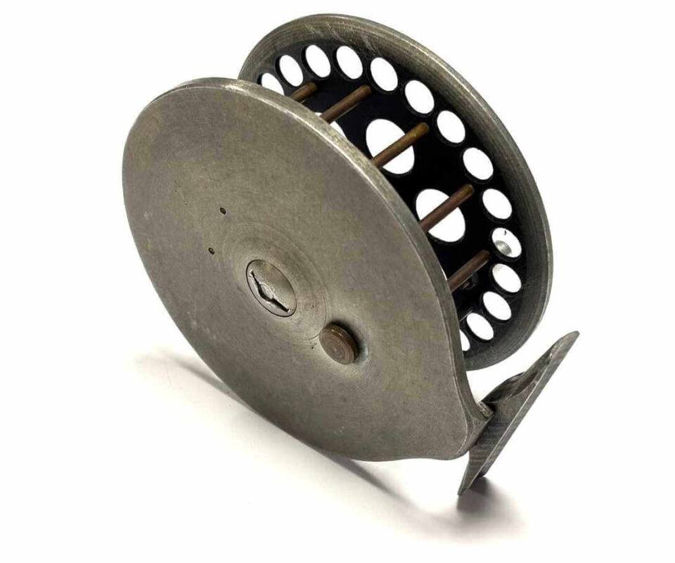   Harry Reynolds 4.75″ Extra Wide Early Centrepin Trotting Reel Rare