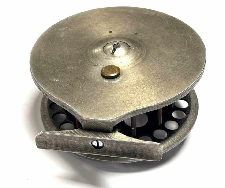   Harry Reynolds 4.75″ Extra Wide Early Centrepin Trotting Reel Rare