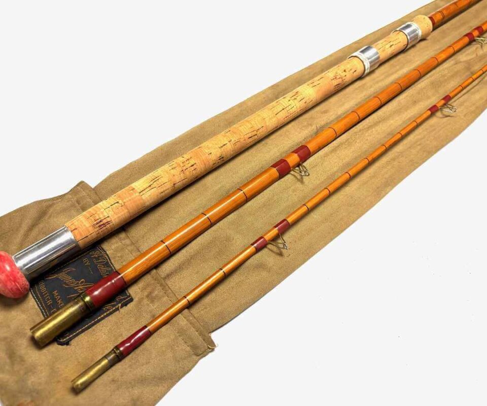   Aspindale Dalesman The Severndale 12′ 3 Piece Vintage Cane Coarse Rod With Bag