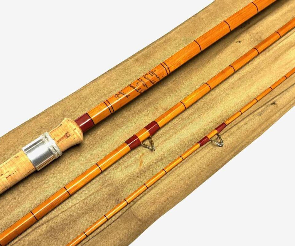   Aspindale Dalesman The Severndale 12′ 3 Piece Vintage Cane Coarse Rod With Bag
