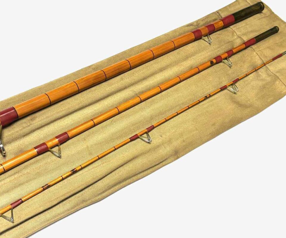   Aspindale Dalesman The Severndale 12′ 3 Piece Vintage Cane Coarse Rod With Bag
