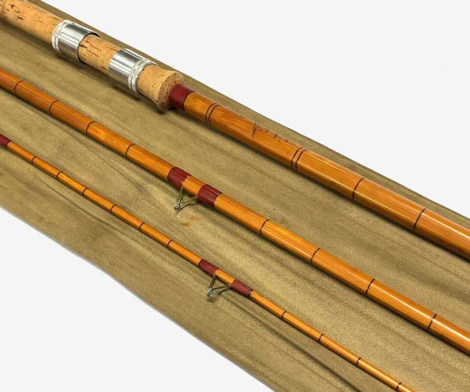   Aspindale Dalesman The Severndale 12′ 3 Piece Vintage Cane Coarse Rod With Bag