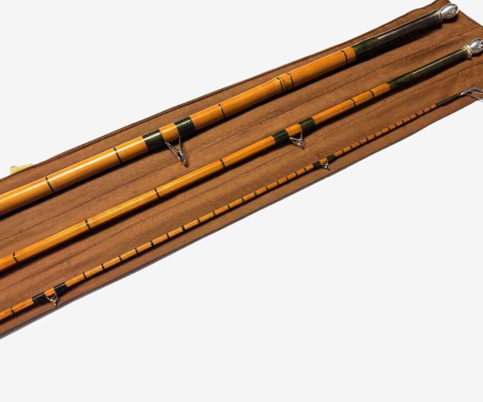   Hardy No 1 Wallis Avon Rod 11' Whole & Split Cane Dark Green Wraps EX RARE