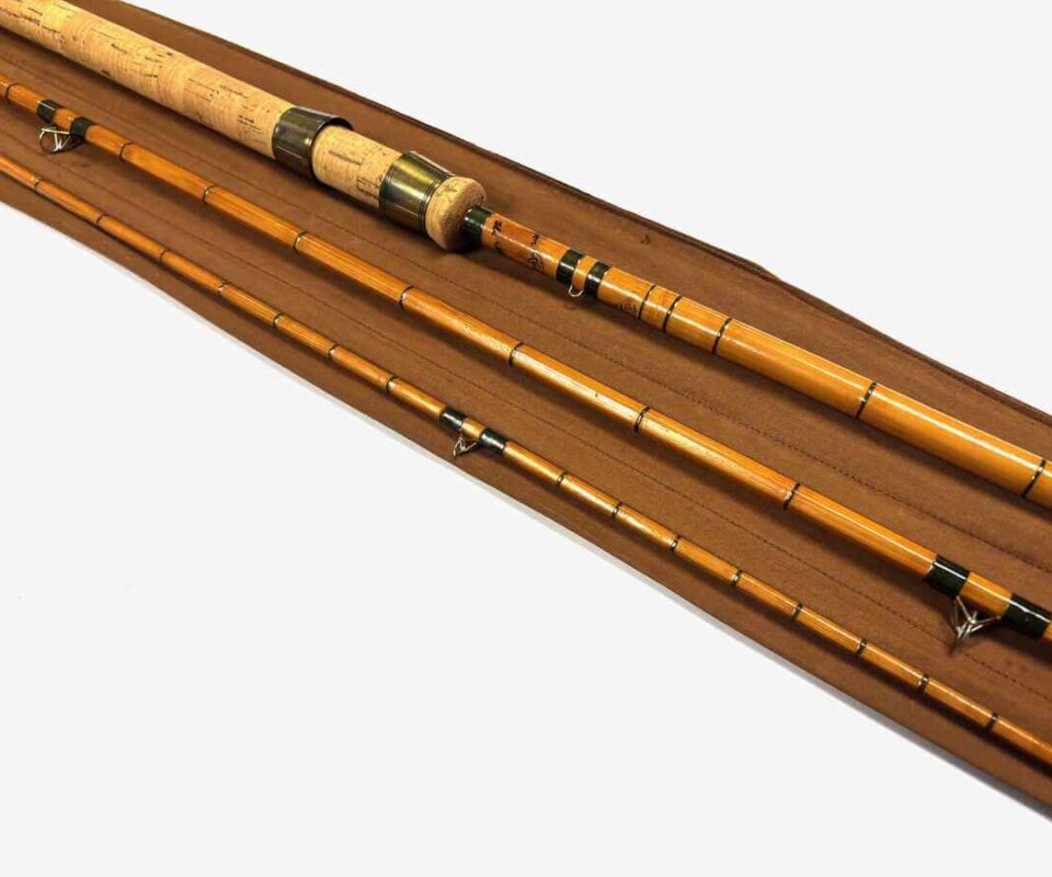   Hardy No 1 Wallis Avon Rod 11' Whole & Split Cane Dark Green Wraps EX RARE