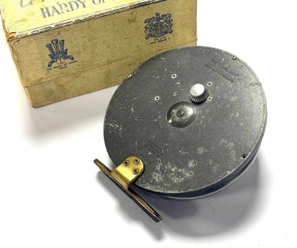   Hardy Conquest 4.5″ Trotting Vintage Reel With Box