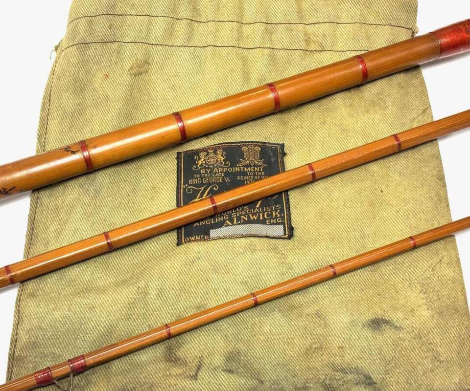   Hardy No 1 Wallis All Rounder 12' Whole Cane / Split Cane Rod 3 Piece With Bag
