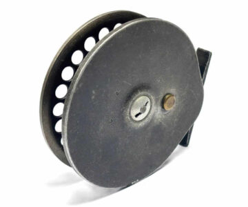   Harry Reynolds 4.75″ Early Centrepin Trotting Reel Green Handles