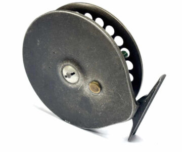   Harry Reynolds 4.75″ Early Centrepin Trotting Reel Green Handles