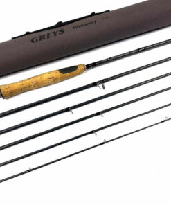   Greys G Tec 9′ 6 Piece Travel Fly Rod Line #5 With Bag & Tube